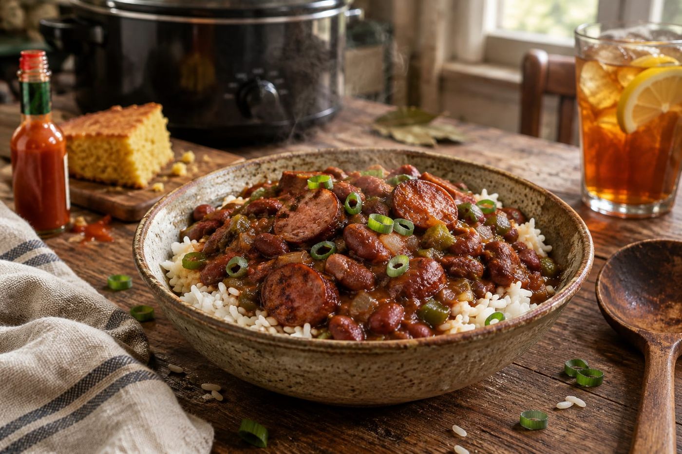 Red Kidney Beans Rice Crockpot Red Beans & Rice