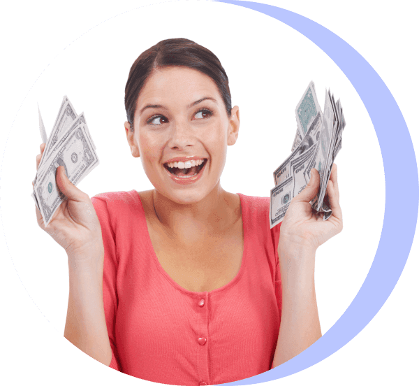 Person holding money